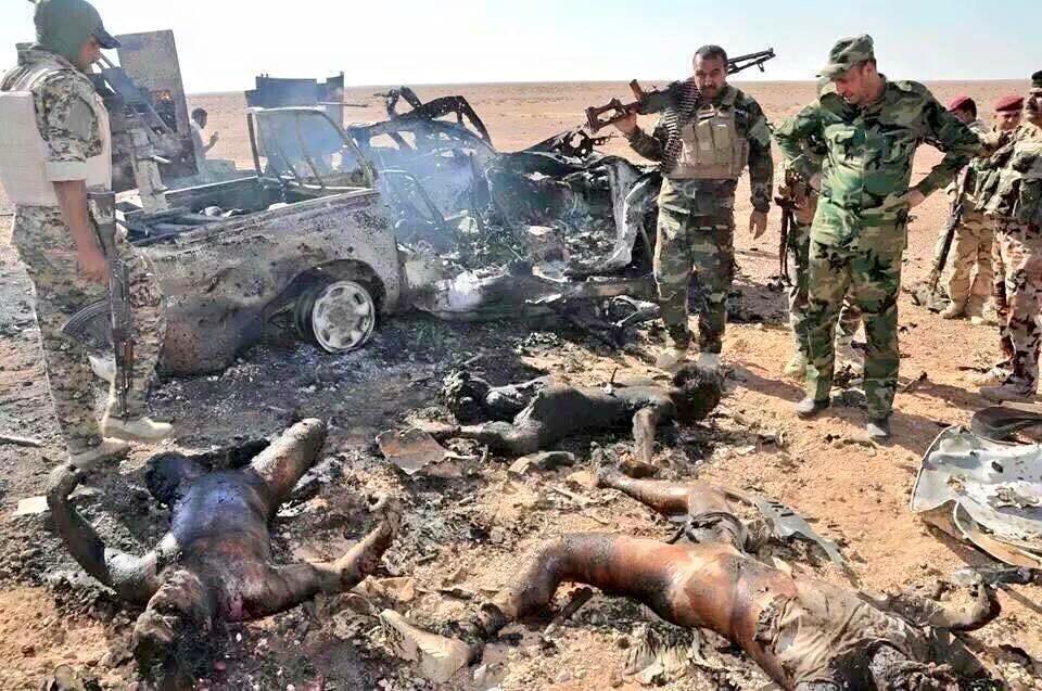 الحشد الشعبي يعلن حصيلة خسائر داعش بعد استهداف تجمع على الحدود "العراقية_السورية"