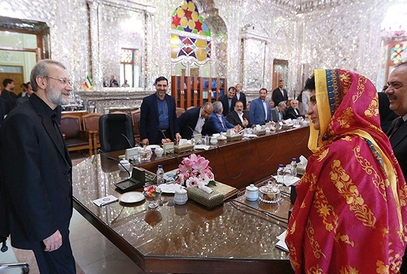 پاکستان کے صوبہ بلوچستان کی اسمبلی کی اسپیکر کی ایرانی پارلیمنٹ کے اسپیکر سے ملاقات