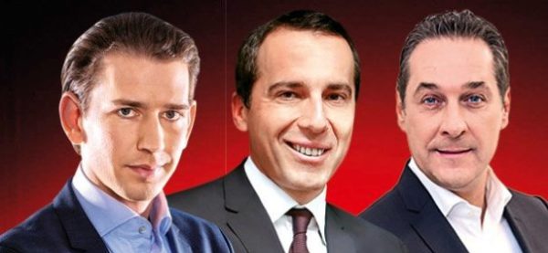 Kern, Kurz, Strache: Drei Männer kämpfen um die Spitze