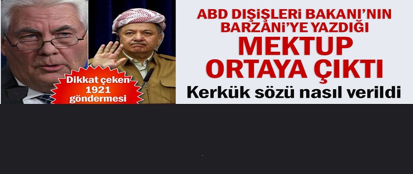 ABD Dışişleri Bakanı’nın Barzani’ye yazdığı mektup ortaya çıktı