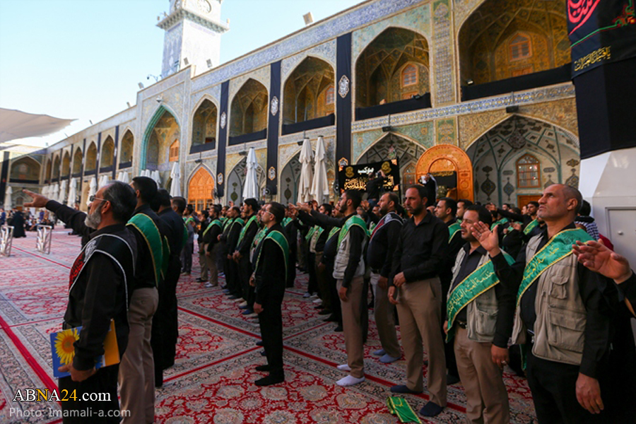 تقرير مصور/ مجلس عزاء في حرم امير المؤمنين (ع) بمناسبة استشهاد الامام السجاد (ع) 