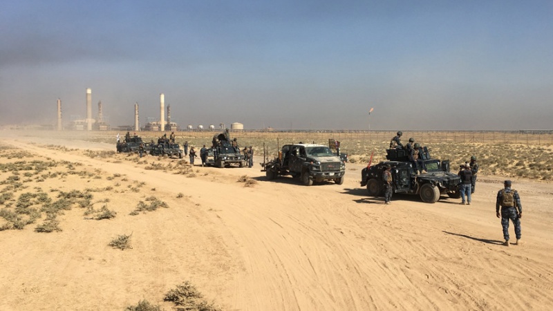 As forças iraquianas "controlam" "vastas" regiões em disputa em Kirkuk