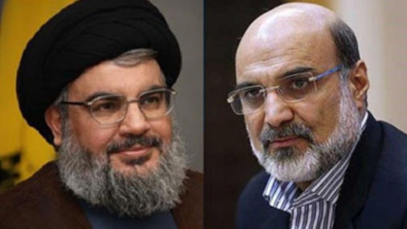 ایران کے ریڈیو اور ٹی وی کے ادارے کے سربراہ کی بیروت میں سید حسن نصراللہ سے ملاقات  