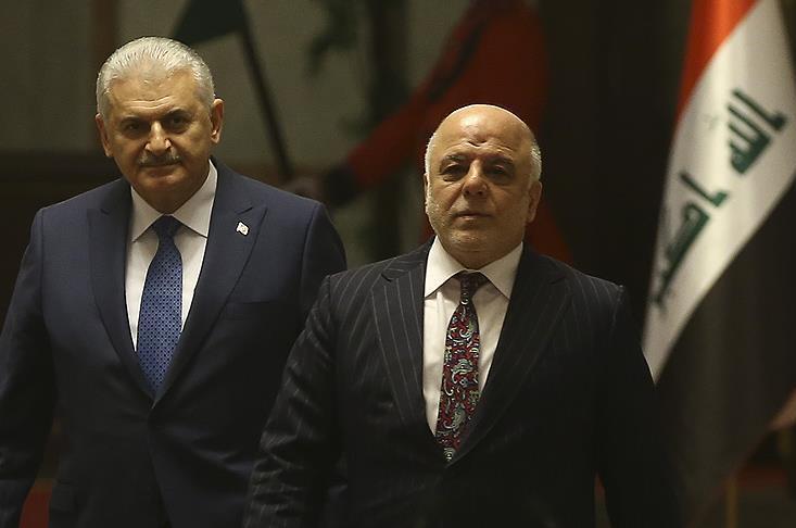 العبادي يبحث مع يلدريم "خطوات مشتركة" ضد حكومة كردستان