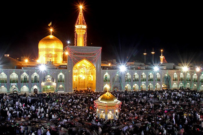 Eight veil promoting ladies from European countries attended Imam Reza shrine