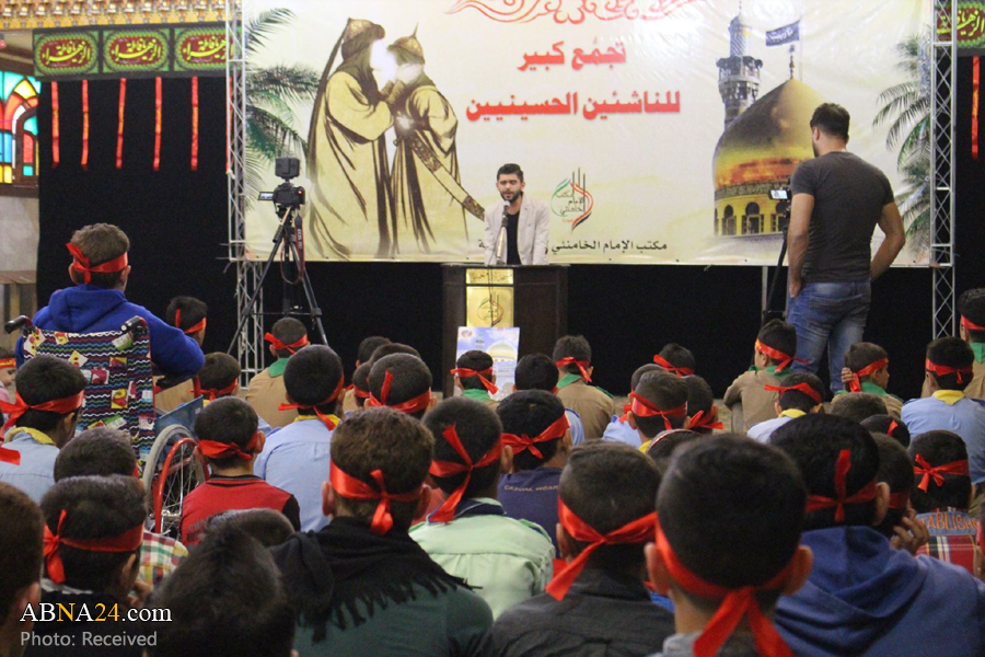 تقرير مصور/ إقامة مشهد تمثيلي لواقعة الطف في مكتب قائد الثورة بدمشق