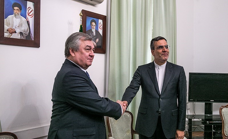 Putin’s Syria envoy meets Jaberi Ansari in Tehran