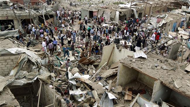 Saudi warplanes continue military aggression against Yemen