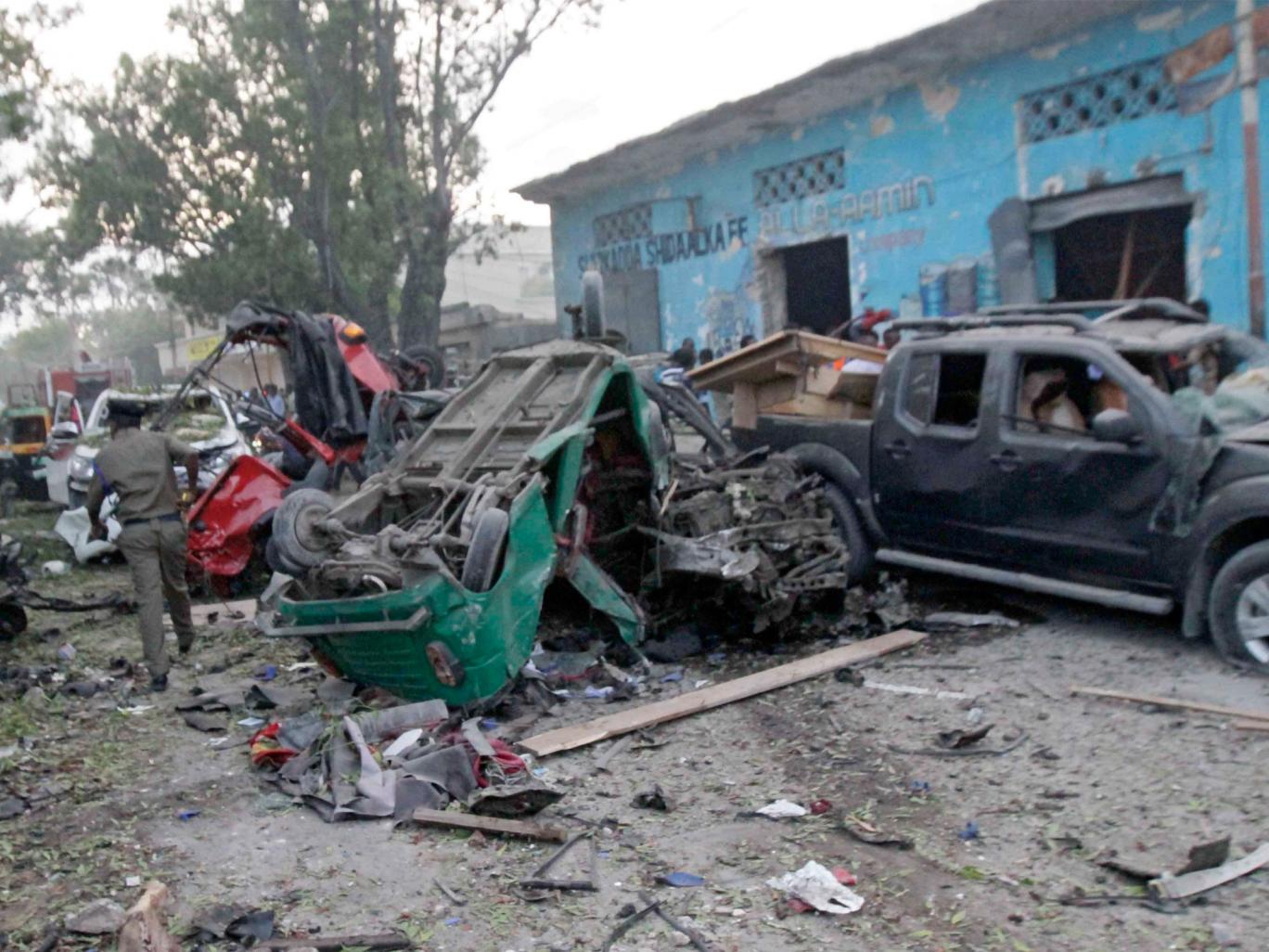 Two car bombs kill at least 7 people in Somalia’s capital