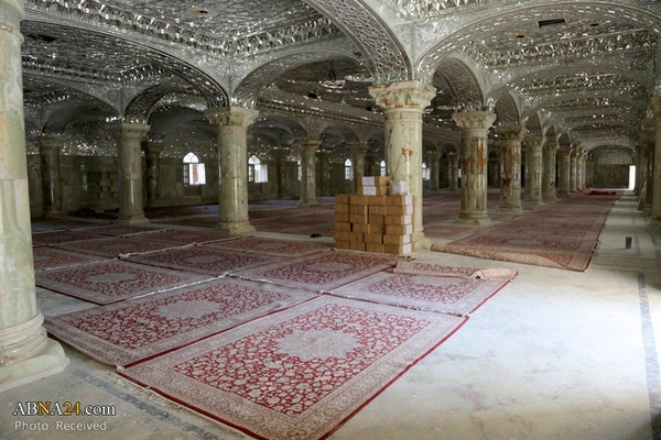 Fotos: Der Hof "Hadrat Zahra" im Imam-Ali-Schrein kurz vor Arbain