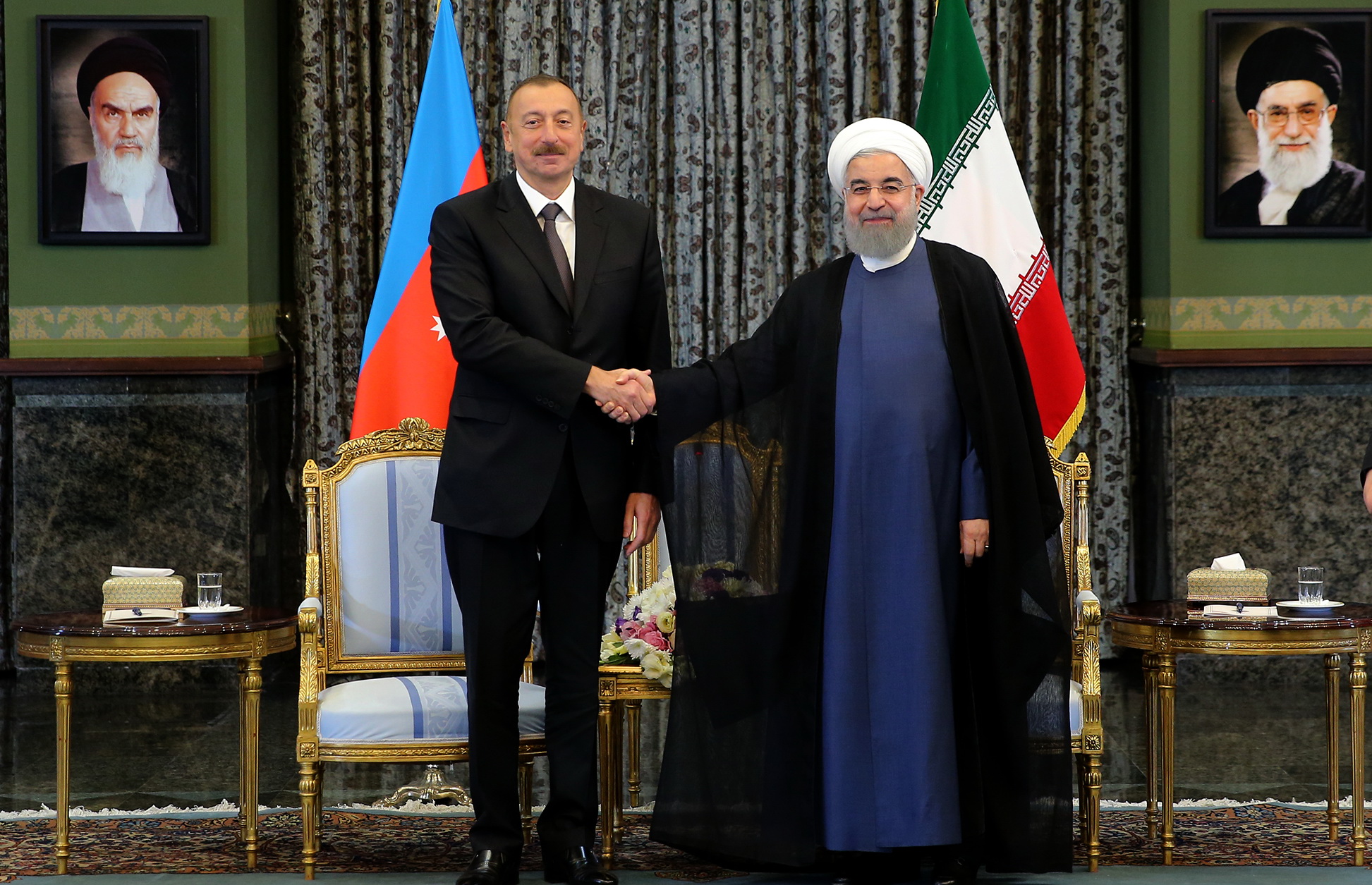 Pres. Rouhani: Iran, Azerbaijan must restore stability to Syria, Yemen with political efforts