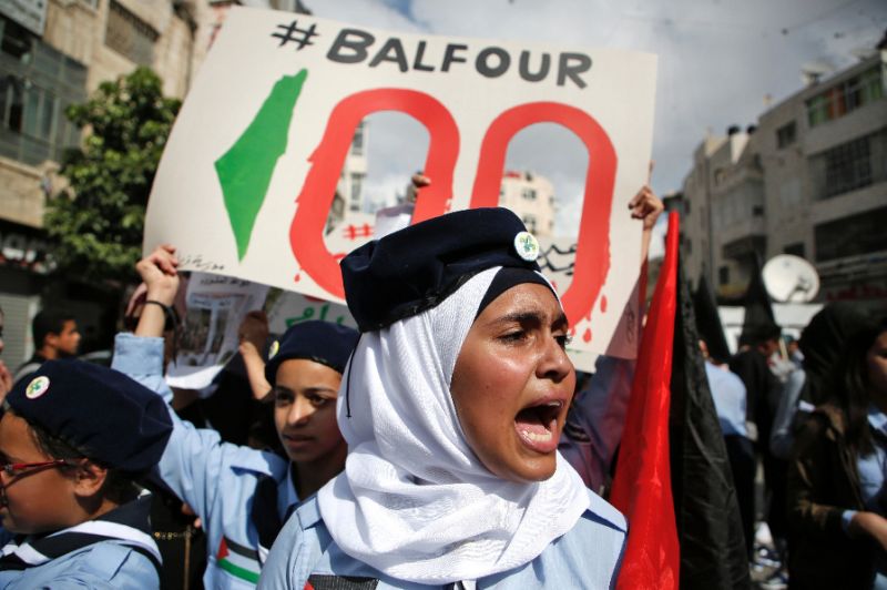 Palestinos Condenan Nefasta Declaración Colonialista de Balfour 