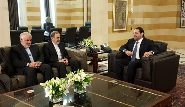 الحريري في لقاءه مع ولايتي طلب منه ان تمتنع ايران عن دعم الشعب اليمني المظلوم