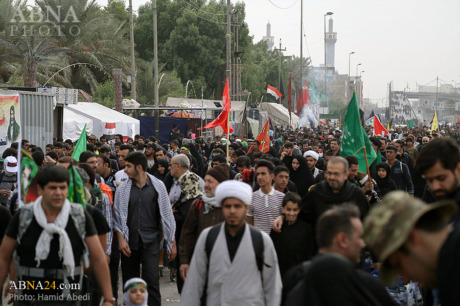 تقرير مصور/ مشاهد مختلفة عن زوار اربعينية الامام الحسين (ع)
