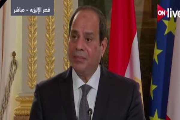 مصری صدرعبد الفتاح السیسی نے حزب اللہ لبنان کے خلاف سعودی عرب کی درخواست کومسترد کردیا