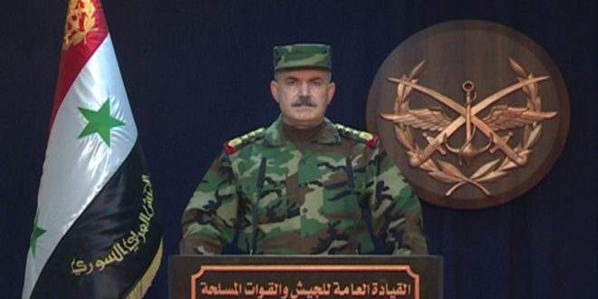Le Commandement général de l’armée affirme la libération de la ville de Boukamal dans la banlieue de Deir Ezzor