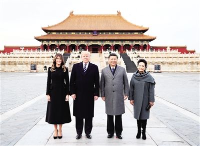 中美两国元首同游故宫聊古文明