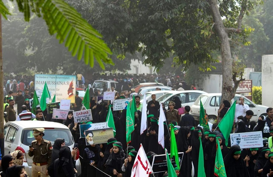 ہندوستان؛ علی گڑھ یونیورسٹی میں جلوس اربعین کا انعقاد+ تصاویر