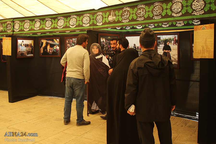 تقرير مصور/ معرض صور أربعينية الامام الحسين (ع) في قم المقدسة