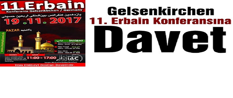 Gelsenkirchen 11. Erbain Konferansına Davet