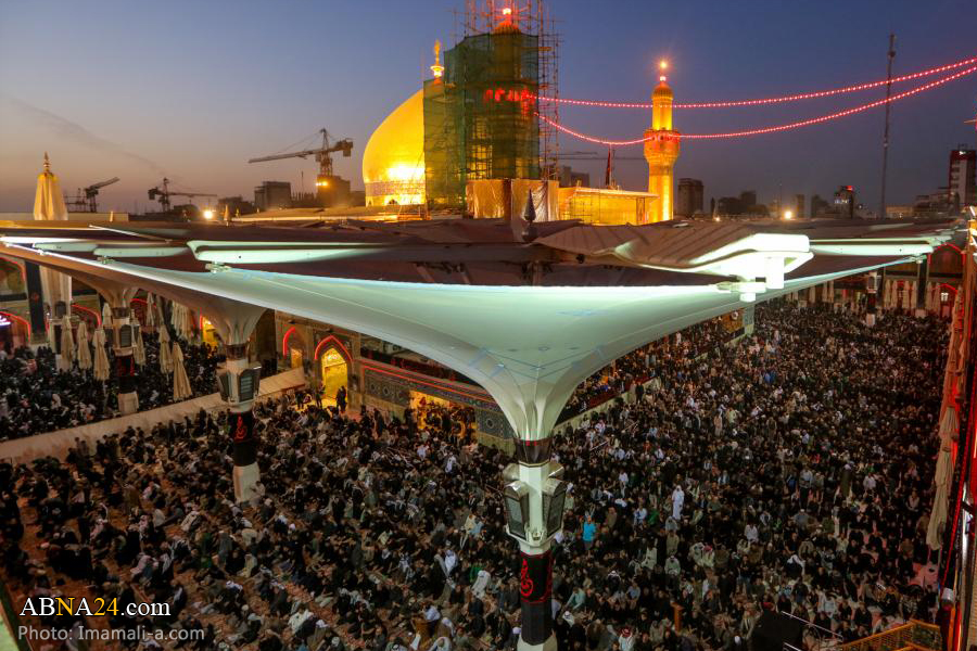 تقرير مصور/ اقامة صلاة الجماعة في حرم الامام امير المؤمنين (ع)