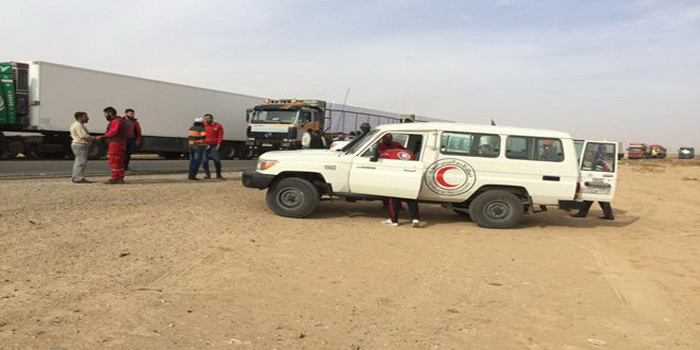 Syrian Arab Red Crescent delivers humanitarian aid convoy to Deir Ezzor