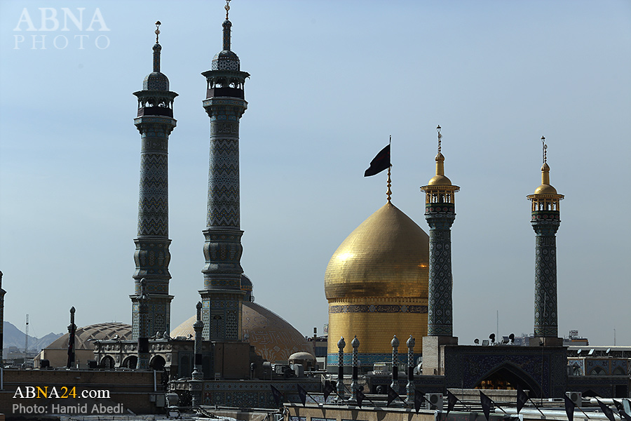 تقرير مصور/ مواكب عزاء عند حرم السيدة المعصومة (ع) بمناسبة استشهاد الامام الرضا (ع) 