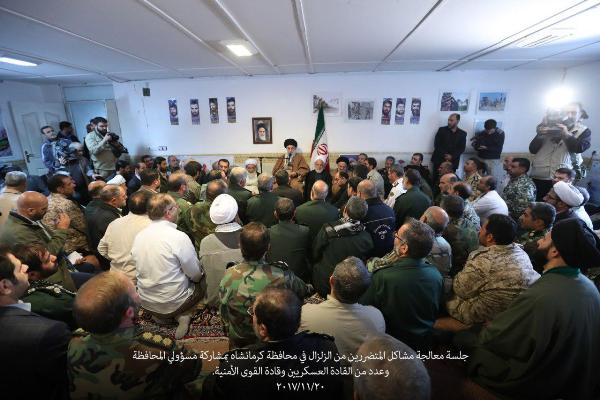 الإمام الخامنئي يؤكد تأمين مساكن للمتضررين من الزلزال من خلال الإدارة المركزية والعمل الجهادي