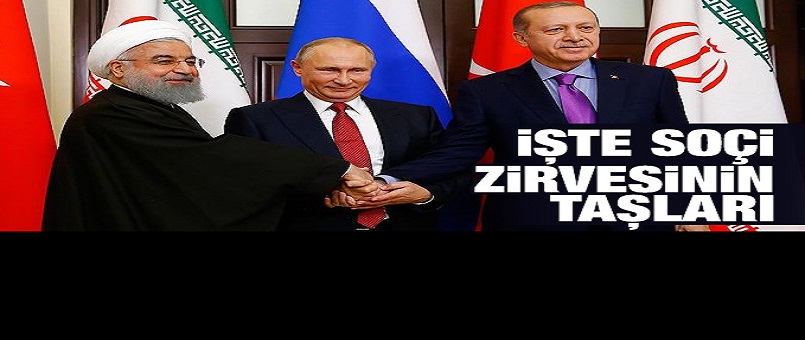 İşte Soçi zirvesinin taşları