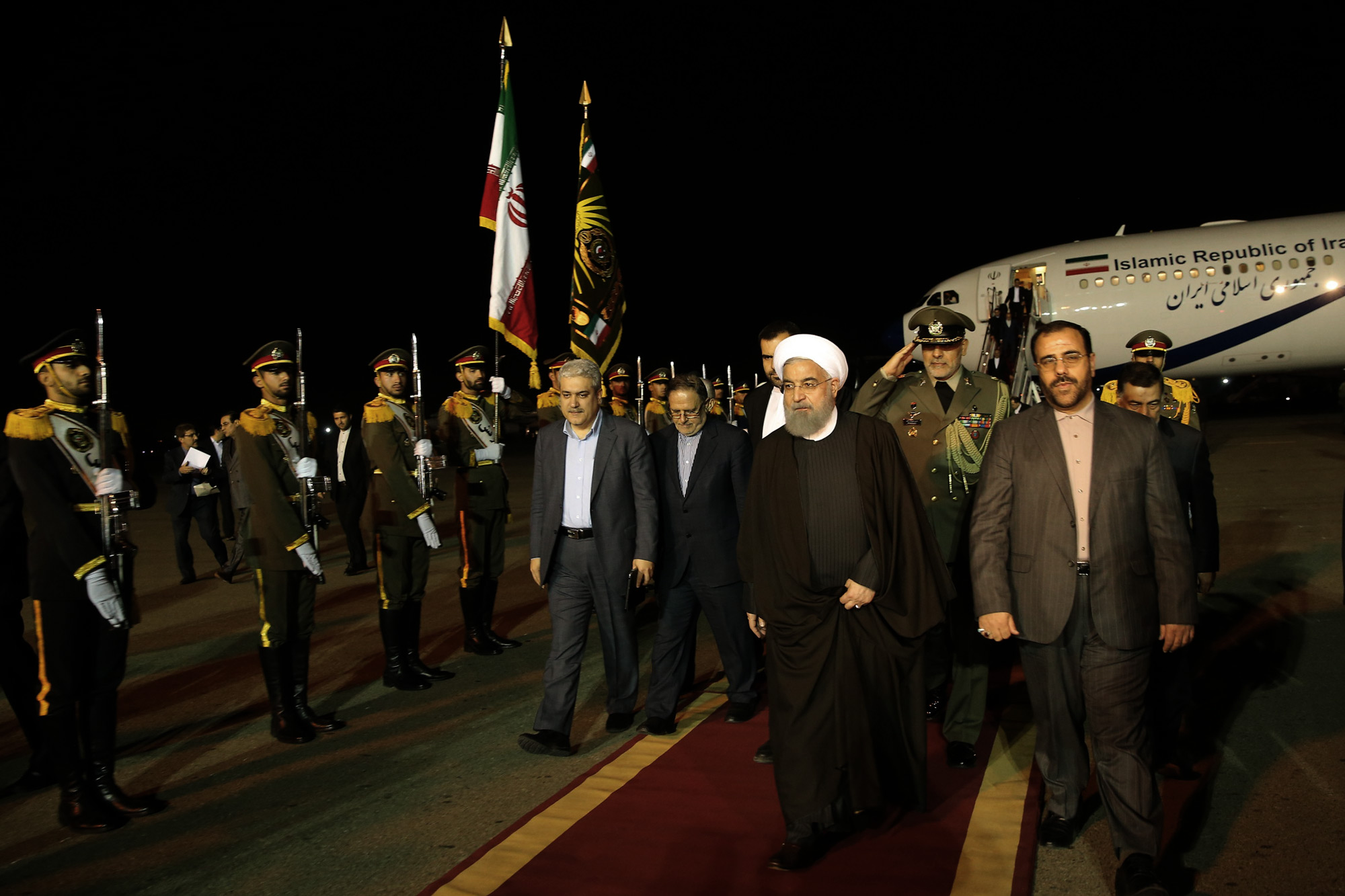 Iran's President arrives in Tehran from Sochi