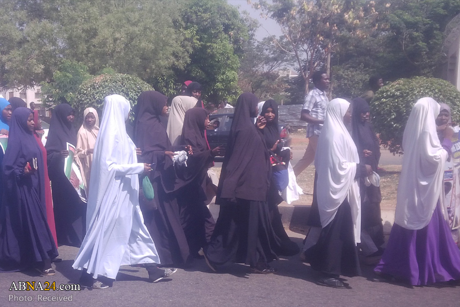 تقرير مصور / تظاهرات نسائية في نيجيريا تطالب باطلاق سراح الشيخ الزكزكي