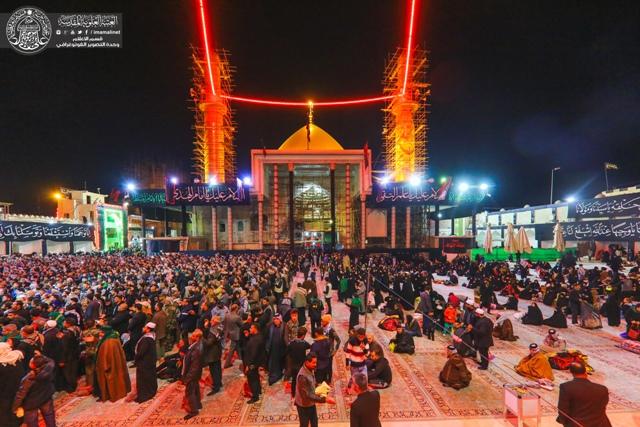 العتبة العلوية المقدسة تقدم خدمات الضيافة للزائرين لإحياء ذكرى شهادة الإمام الحسن العسكري(ع)