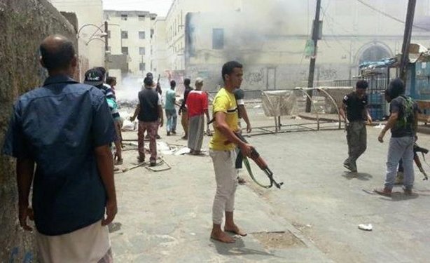 اشتباكات بين مرتزقة العدوان في عدن جنوب اليمن