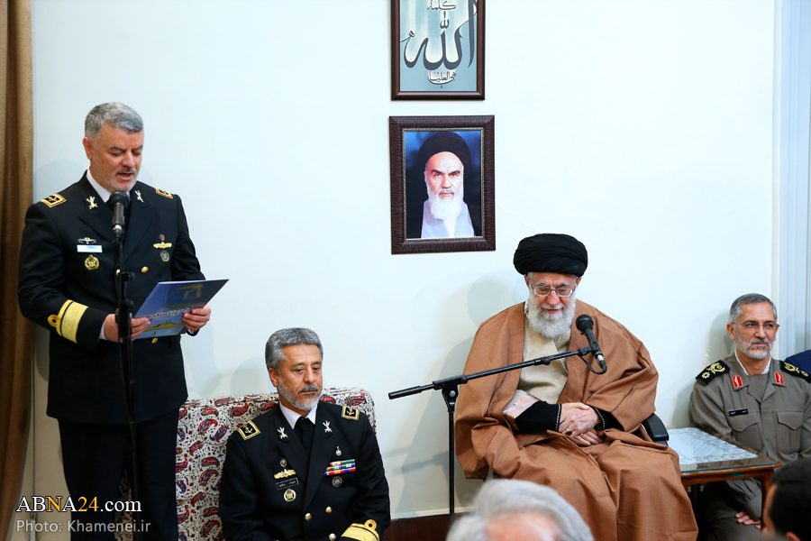 تصویری رپورٹ: رہبر انقلاب اسلامی سے ایرانی بحریہ کے کمانڈروں کی ملاقات