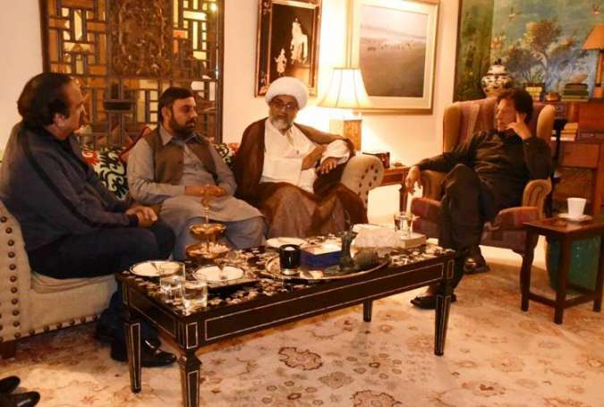 علامہ ناصر عباس جعفری کی وفد کے ہمراہ عمران خان سے ملاقات + تصاویر