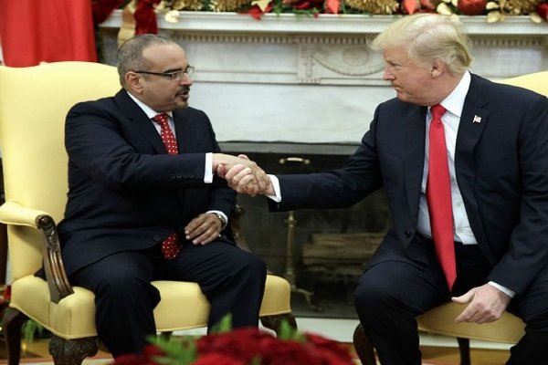 وائٹ ہاؤس میں بحرین کے ولی عہد کی امریکی صدر ٹرمپ سے ملاقات