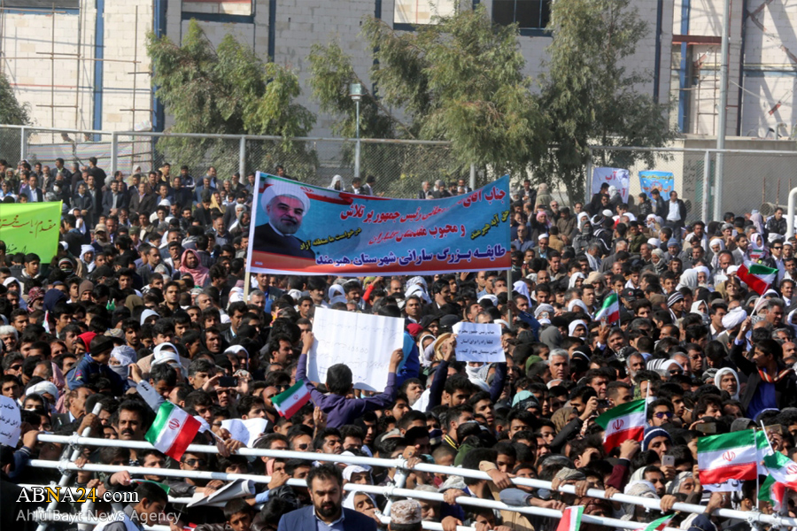 تصویری رپورٹ: زابل میں ایک عظيم عوامی اجتماع سے صدر حسن روحانی کا خطاب 