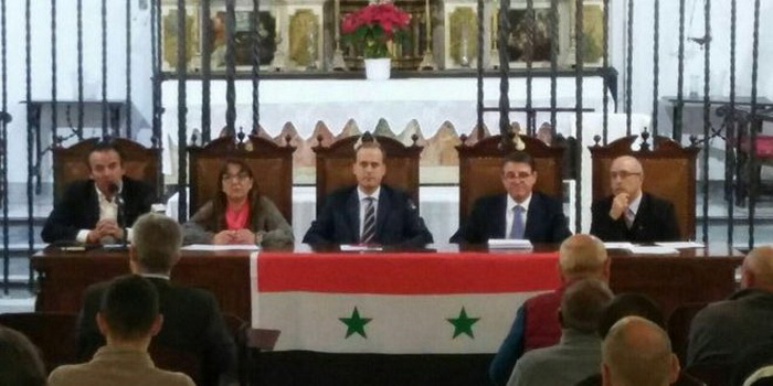 Symposium in solidarity with Syria in facing terrorism held in Spain