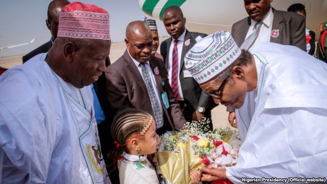 Shugaba Muhammadu Buhari Yana Ziyara Aiki A Kano
