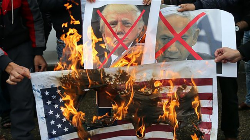 Pergi 'Jahanam Amerika, Trump'