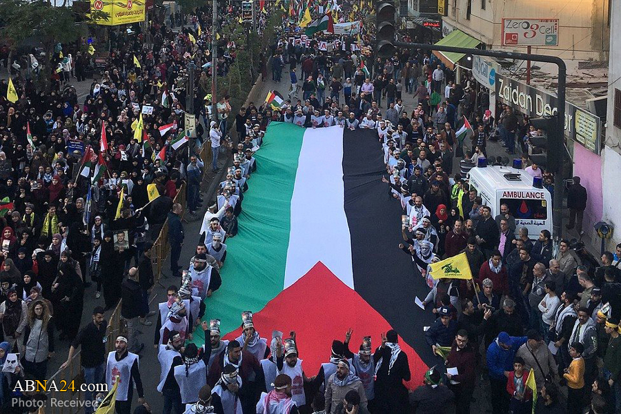 تقرير مصور/ الشعب اللبناني يتضامن مع فلسطين ضد قرار ترامب 