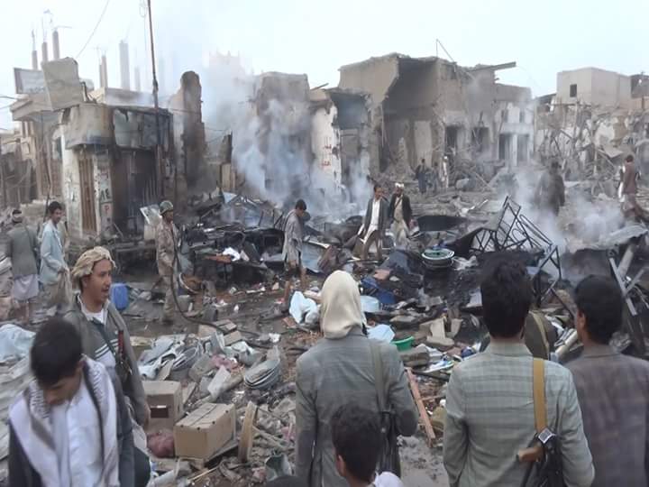 استشهاد 11 مواطنا بينهم نساء وأطفال في غارات للعدوان بصعدة