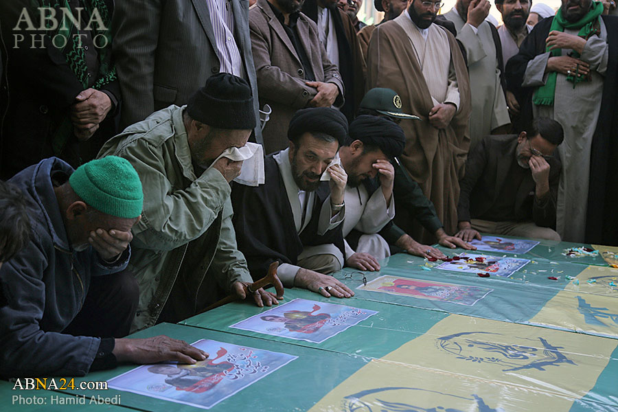 تصویری رپورٹ: قم میں 7 مدافع حرم شہیدوں کی تشییع جنازہ