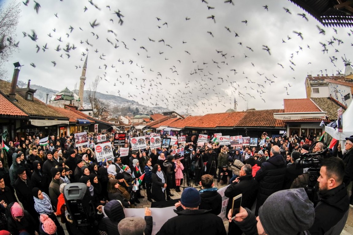 Miting podrške Palestincima u Sarajevu: Jerusalem je glavni grad Palestine
