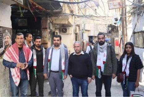 وفد أهليّ بحرينيّ يزور المخيمات الفلسطينية في بيروت رفضًا للتطبيع ودعمًا للشعب الفلسطيني