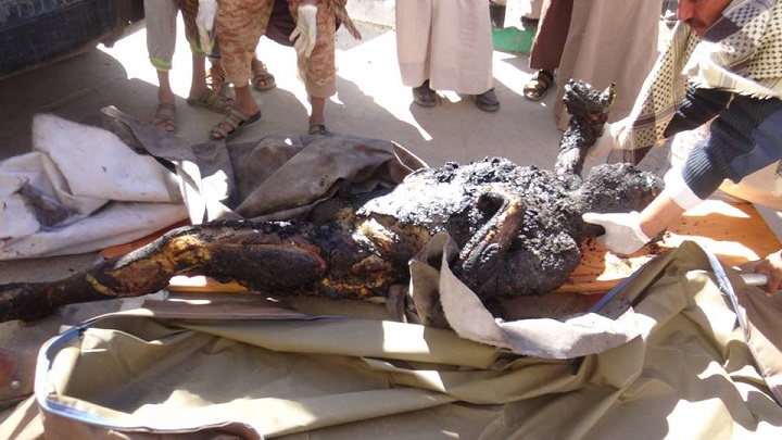 العدوان السعودي يقوم بجريمة وحشية جديدة في صعدة اليمنية+(صور)