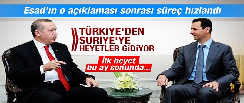 Türkiye'den Suriye'ye heyetler gidiyor