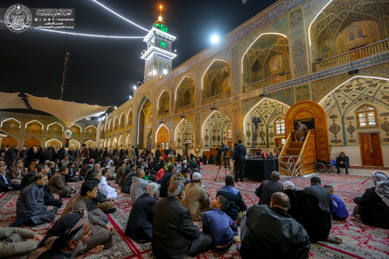 العتبة العلوية تحيي مراسم العزاء الفاطمي في رحاب مرقد أمير المؤمنين (ع)