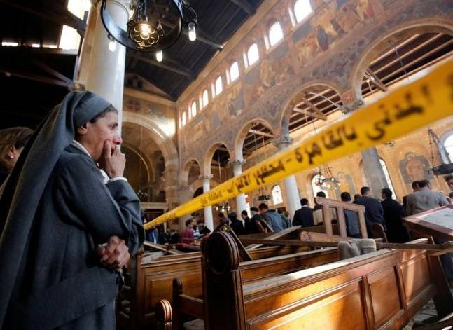 قتلى بـ"هجوم إرهابي" على كنيسة جنوبي القاهرة