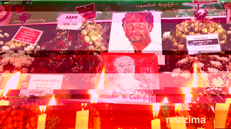 ႏိုင္က်ဥ္းေဟာင္း ပန္းခ်ီဆရာ ဦးစန္းေဇာ္ေထြး စ်ာပန အႏုပညာႏွင့္ႏိုင္ငံေရးနယ္ပယ္မွ ပုဂၢိဳလ္မ်ားတက္ေရာက္